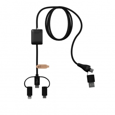 Logo trade advertising products picture of: SCX.design C48 CarPlay 5-in-1 charging cable 