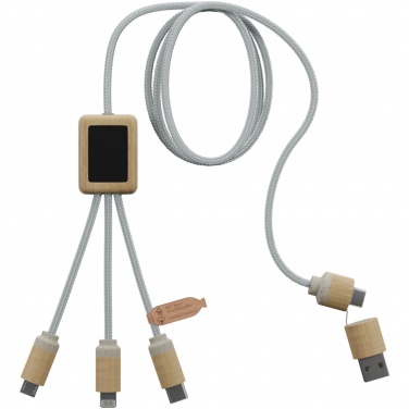 Logo trade corporate gifts image of: SCX.design C49 5-in-1 charging cable