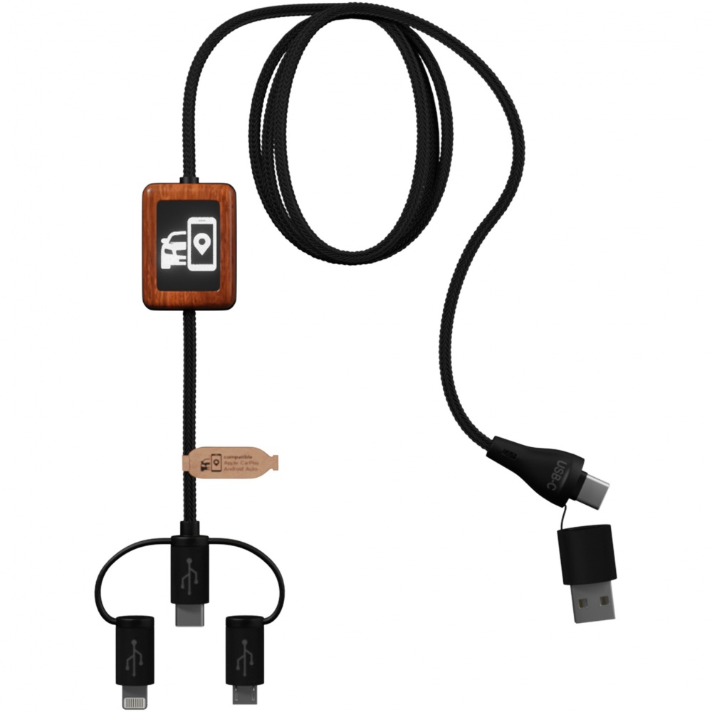 Logotrade promotional gift image of: SCX.design C46 5-in-1 CarPlay cable