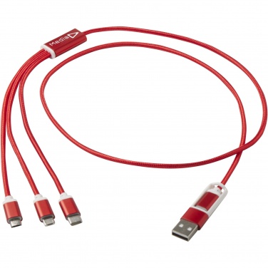 Logotrade promotional items photo of: Versatile 5-1 recycled aluminium charging cable