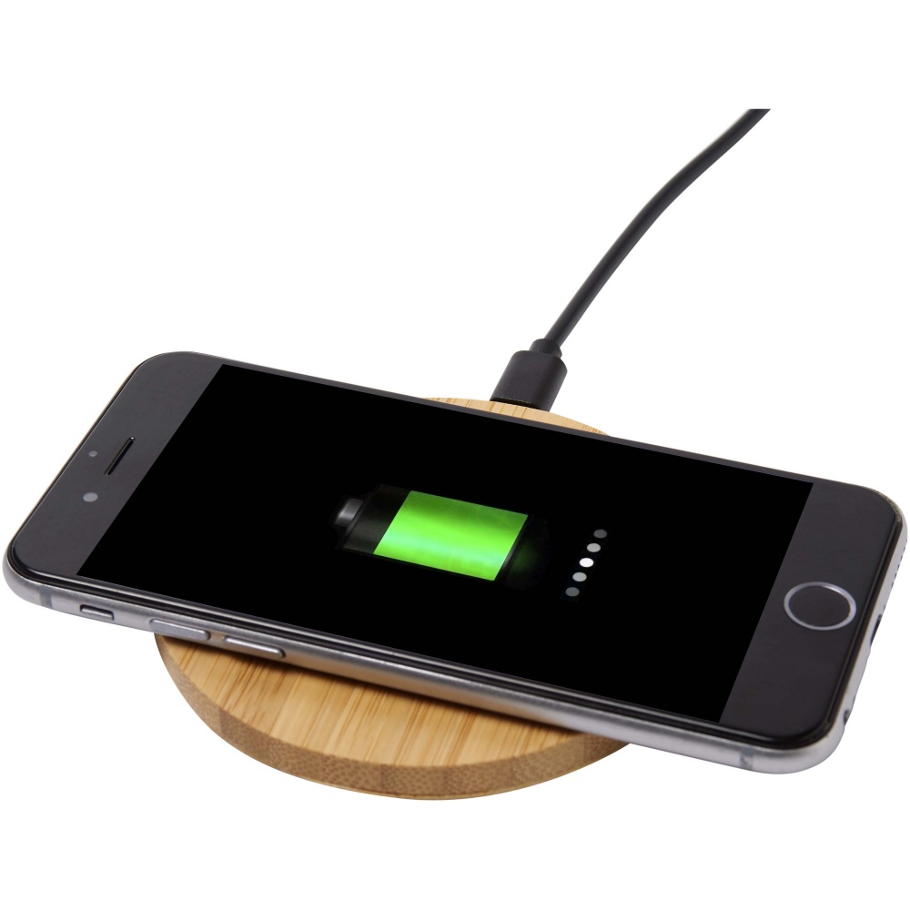 Logotrade promotional items photo of: Essence 15W bamboo wireless charging pad