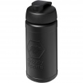 Baseline Rise 500 ml sport bottle with flip lid, Solid black / Solid black