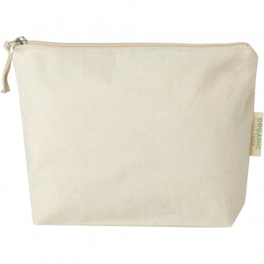 Logo trade corporate gifts image of: Orissa 180 g/m² organic toiletry bag 1L