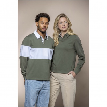 Logo trade promotional products picture of: Clyde unisex organic rugby polo sweatshirt