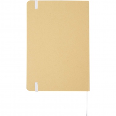 Logo trade promotional product photo of: Nelida A5 recycled cardboard hard cover notebook