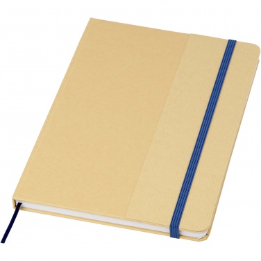 Logo trade corporate gifts image of: Nelida A5 recycled cardboard hard cover notebook