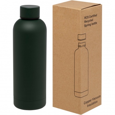 Logo trade corporate gifts picture of: Spring 500 ml RCS certified recycled stainless steel copper vacuum insulated bottle