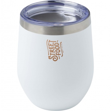 Logo trade promotional gifts image of: Corzo 350 ml RCS certified recycled stainless steel copper vacuum insulated cup