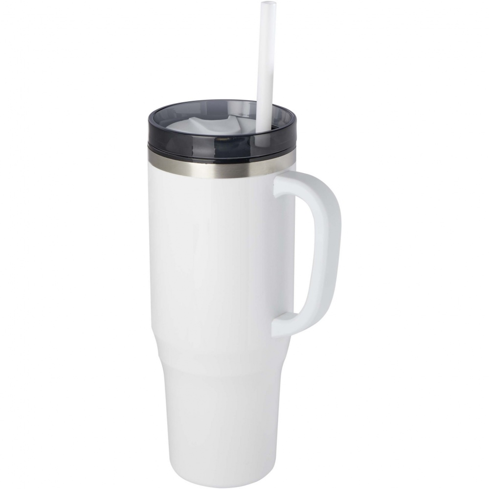 Logo trade business gift photo of: Melbourne 1200 ml RCS certified insulated tumbler with straw