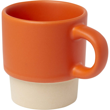 Logo trade corporate gift photo of: Olympia 130 ml stackable expresso cup with clay bottom