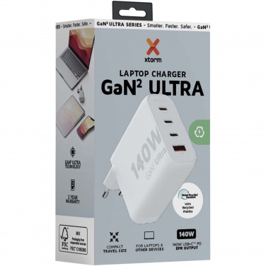 Logo trade promotional merchandise image of: Xtorm XEC140 GaN² Ultra 140W wall charger