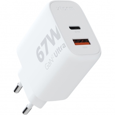 Logo trade promotional product photo of: Xtorm XEC067 GaN² Ultra 67W wall charger