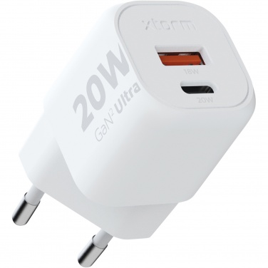 Logo trade promotional merchandise picture of: Xtorm XEC020 GaN² Ultra 20W wall charger