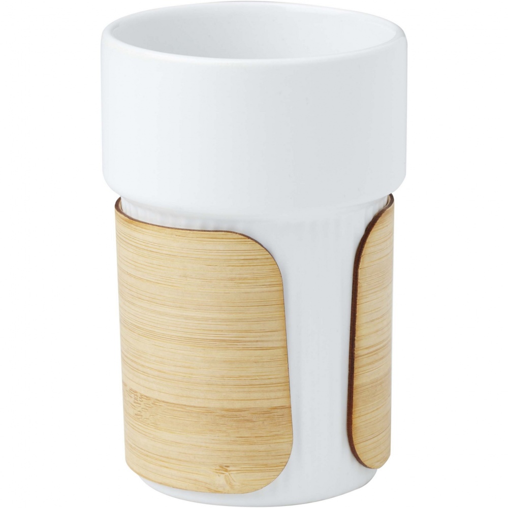 Logo trade advertising product photo of: Fika 340 ml tumbler with bamboo sleeve