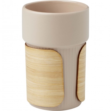 Logotrade promotional gift image of: Fika 340 ml tumbler with bamboo sleeve