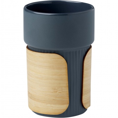 Logo trade promotional products picture of: Fika 340 ml tumbler with bamboo sleeve