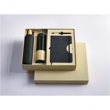 Logo trade promotional merchandise image of: Carmen A5 hard cover notebook and ballpoint pen gift set