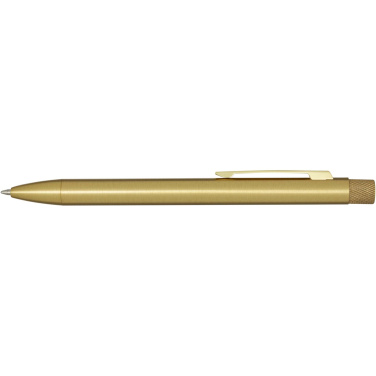 Logo trade corporate gifts image of: Beatriz recycled brass ballpoint pen