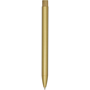 Logo trade promotional item photo of: Beatriz recycled brass ballpoint pen