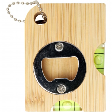 Logo trade promotional giveaways image of: Levo bamboo bottle opener with level 