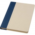 Liliana A5 sugar cane plastic hard cover notebook, Hale Blue