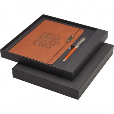 Logo trade promotional gifts picture of: Legato A5 notebook and rollerball pen set 