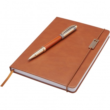 Logo trade promotional items picture of: Legato A5 notebook and rollerball pen set 