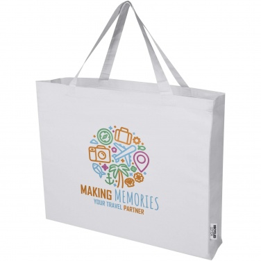 Logo trade advertising products picture of: Odessa 220 g/m² GRS recycled cotton large tote bag