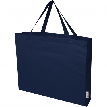 Logo trade promotional products image of: Odessa 220 g/m² GRS recycled cotton large tote bag