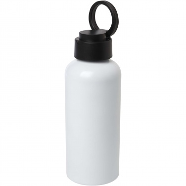 Logotrade advertising product picture of: Trinity 600 ml RCS certified recycled aluminium water bottle with RPET lid