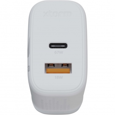 Logotrade promotional item image of: Xtorm XEC067G GaN² Ultra 67W wall charger - UK plug