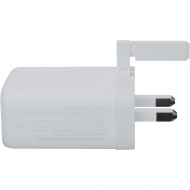 Logotrade promotional gift picture of: Xtorm XEC067G GaN² Ultra 67W wall charger - UK plug