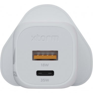 Logotrade promotional gift picture of: Xtorm XEC035 GaN² Ultra 35W wall charger - UK plug