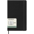 Moleskine hard cover 12 month L weekly planner vertical, Solid black