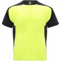 Bugatti short sleeve unisex sports t-shirt, Fluor Yellow / Solid black