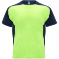 Bugatti short sleeve unisex sports t-shirt, Fluor Green / Navy Blue