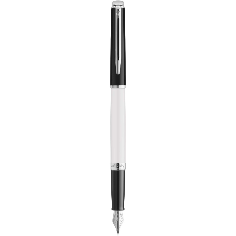 Logotrade promotional gift image of: Hemisphere colour blocking fountain pen with palladium trim