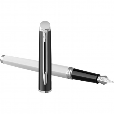 Logo trade business gifts image of: Hemisphere colour blocking fountain pen with palladium trim