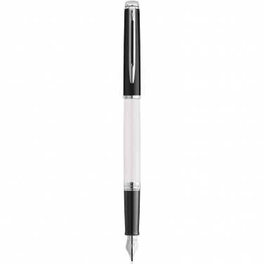 Logotrade promotional gift picture of: Hemisphere colour blocking fountain pen with palladium trim