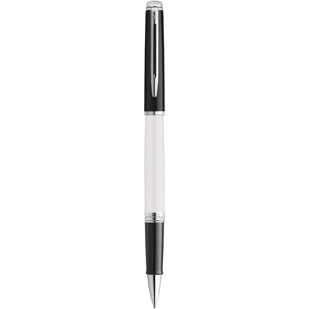 Logo trade business gifts image of: Hemisphere colour blocking rollerball pen with palladium trim