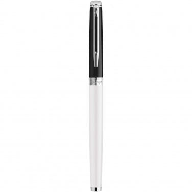 Logotrade promotional item image of: Hemisphere colour blocking rollerball pen with palladium trim