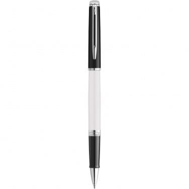 Logo trade promotional merchandise image of: Hemisphere colour blocking rollerball pen with palladium trim