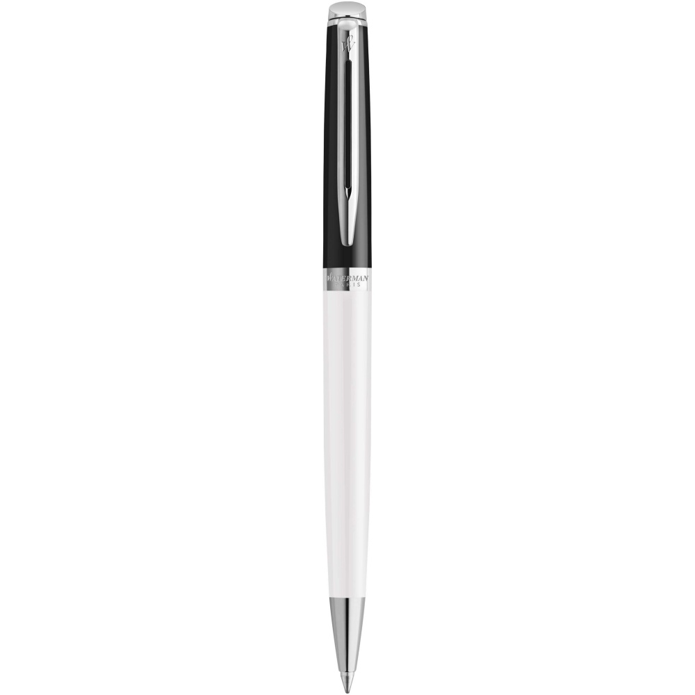 Logotrade promotional gift image of: Hemisphere colour blocking ballpoint pen with palladium trim