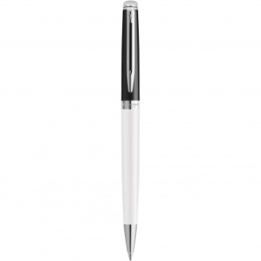 Logo trade promotional product photo of: Hemisphere colour blocking ballpoint pen with palladium trim