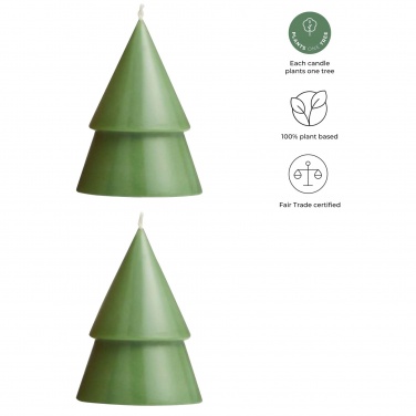 Logo trade promotional item photo of: Originalhome Xmas tree candle set of 2 - M