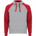 Badet kids two-tone hoodie, Heather grey / Red