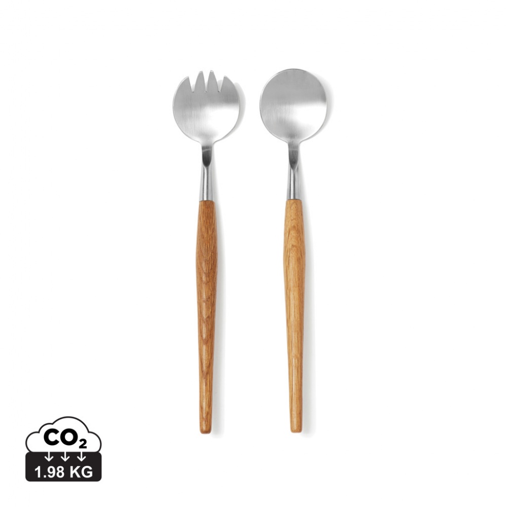 Logo trade promotional merchandise picture of: VINGA Retro serving cutlery