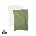 VINGA Cromer waffle kitchen towel, 2 pcs, green