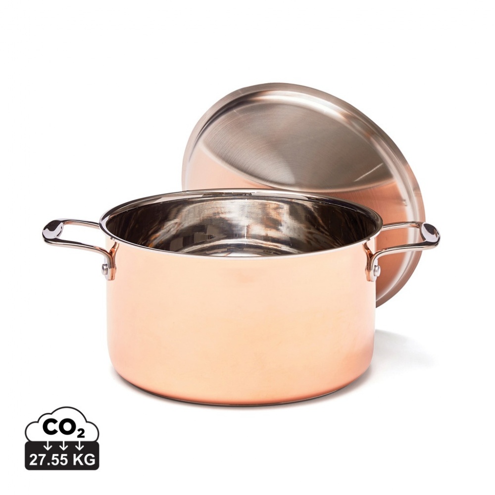 Logotrade advertising product picture of: VINGA Baron copper saucepan