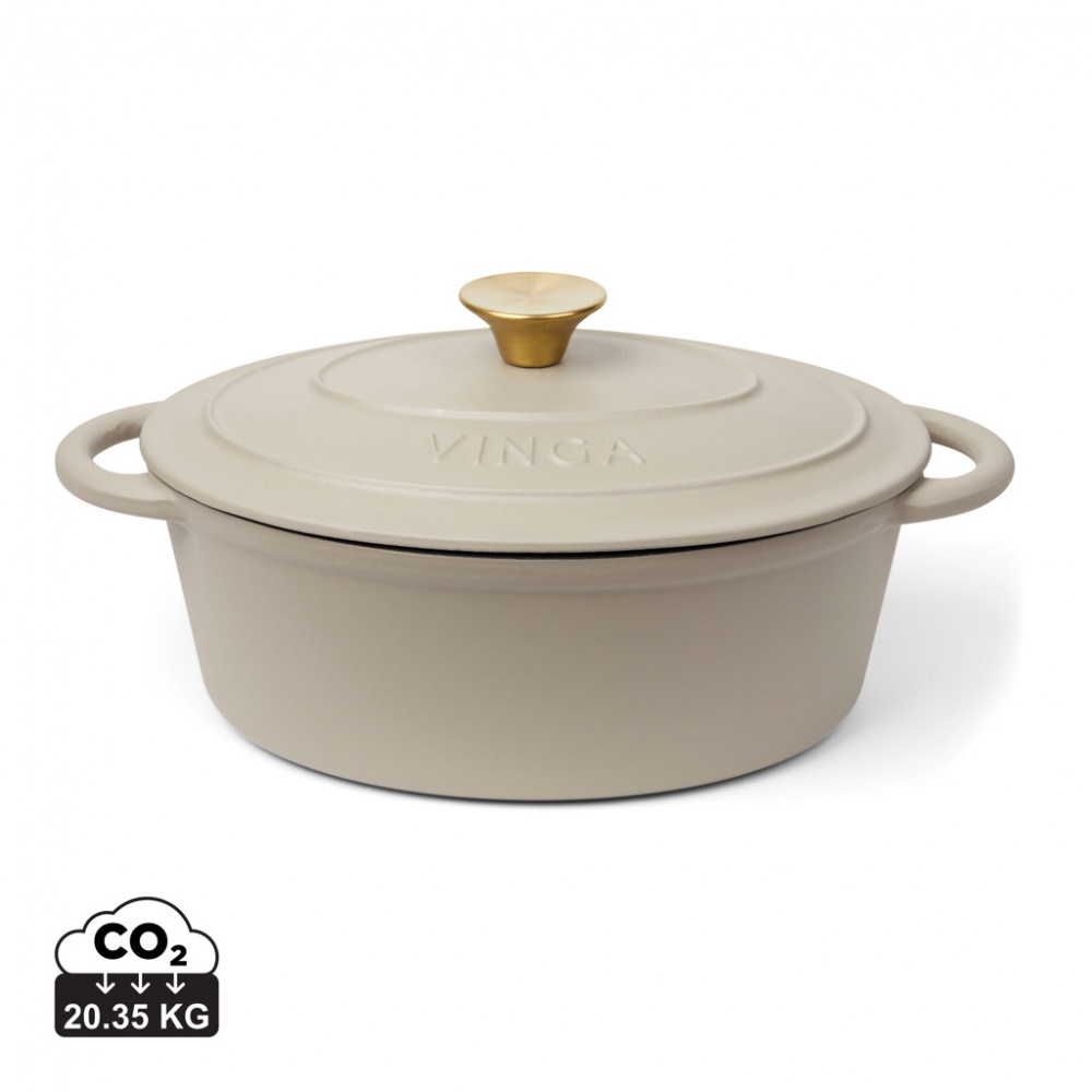 Logo trade promotional gifts image of: VINGA Monte enameled cast iron pot 3.5L